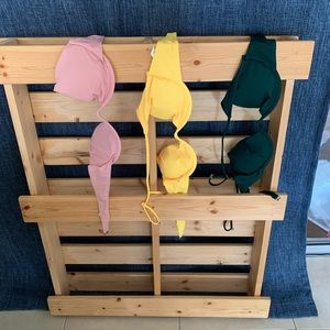 swimsuit tops sizes S, M, L